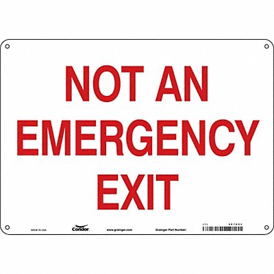 Safety Sign 10 in x 14 in Vinyl