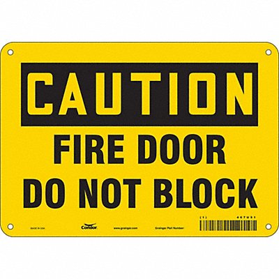 Safety Sign 7 in x 10 in Aluminum