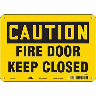 Safety Sign 7 in x 10 in Polyethylene