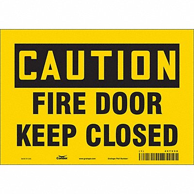 Safety Sign 7 in x 10 in Vinyl