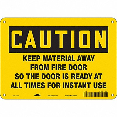 Safety Sign 7 in x 10 in Aluminum