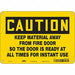 Safety Sign 7 in x 10 in Aluminum
