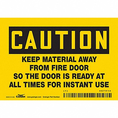 Safety Sign 3 1/2 in x 5 in Vinyl