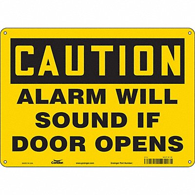 Safety Sign 10 in x 14 in Aluminum