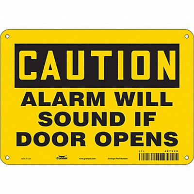 Safety Sign 7 in x 10 in Polyethylene