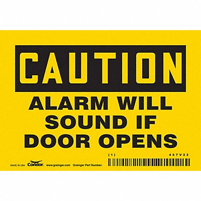 Safety Sign 3 1/2 in x 5 in Vinyl