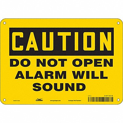 Safety Sign 7 in x 10 in Aluminum