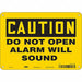Safety Sign 7 in x 10 in Aluminum