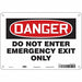 Safety Sign 7 in x 10 in Polyethylene