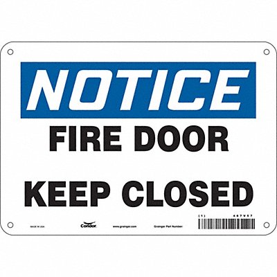Safety Sign 7 in x 10 in Polyethylene