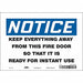 Safety Sign 7 in x 10 in Vinyl