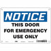 Safety Sign 7 in x 10 in Aluminum