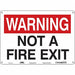 J9288 Safety Sign 10 in x 14 in Polyethylene