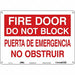 Safety Sign 10 in x 14 in Polyethylene