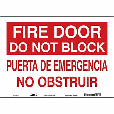 Safety Sign 10 in x 14 in Vinyl