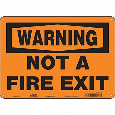 Safety Sign 10 in x 14 in Aluminum