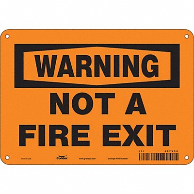 Safety Sign 7 in x 10 in Polyethylene
