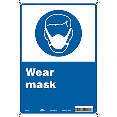 Safety Sign 14 in x 10 in Aluminum
