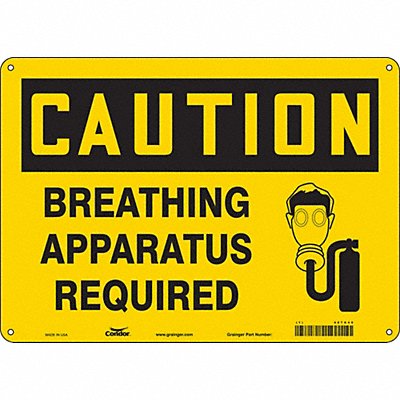Safety Sign 10 in x 14 in Aluminum