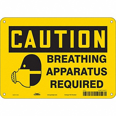 Safety Sign 7 in x 10 in Aluminum