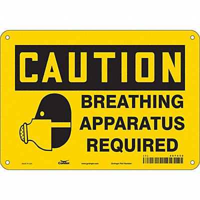 Safety Sign 10 inx14 in Polyethylene
