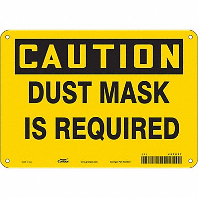 Safety Sign 7 in x 10 in Polyethylene