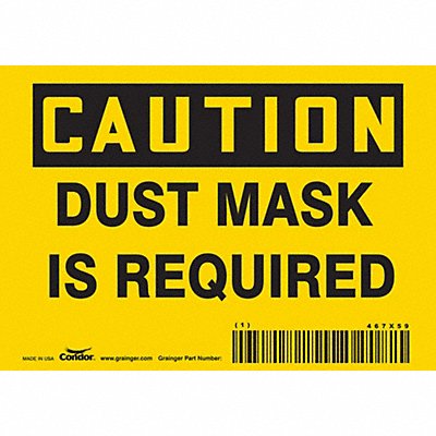 Safety Sign 3 1/2 inx5 in Vinyl