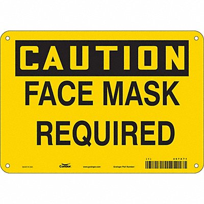 K0486 Safety Sign 7 inx10 in Polyethylene