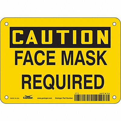 K0486 Safety Sign 5 inx7 in Vinyl