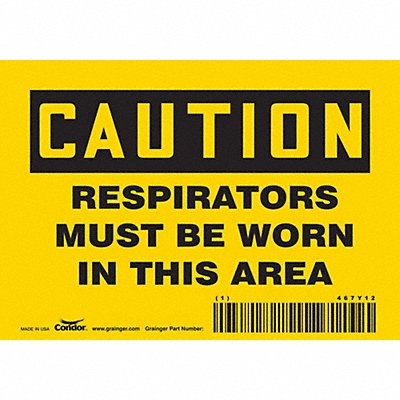 Safety Sign 3.5in x 5in Vinyl