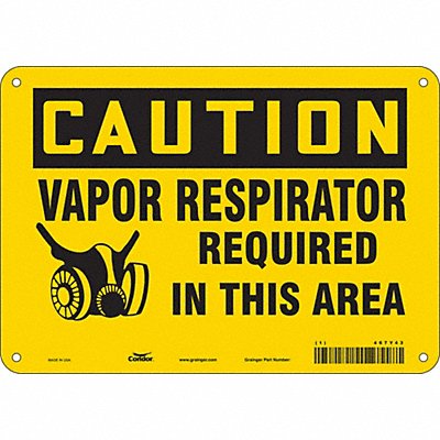 Safety Sign 7 in x 10 in Aluminum