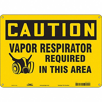 Safety Sign 10 inx14 in Aluminum