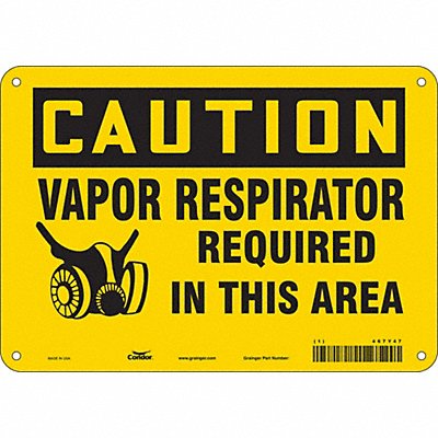 Safety Sign 7 in x 10 in Vinyl