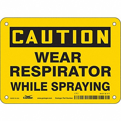 Safety Sign 5 in x 7 in Vinyl