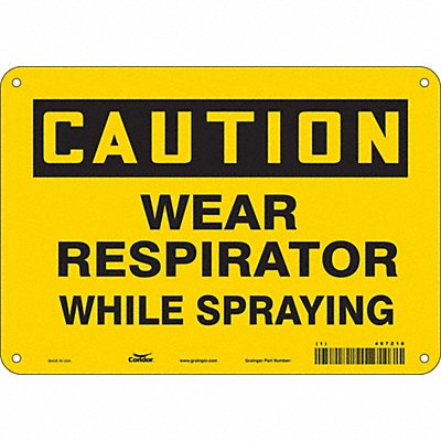 Safety Sign 7 in x 10 in Vinyl