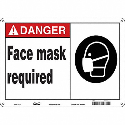 Safety Sign 10 in x 14 in Vinyl