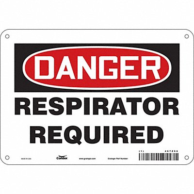 Safety Sign 7 in x 10 in Aluminum