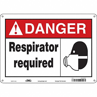 Safety Sign 10 inx14 in Aluminum