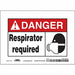 Safety Sign 5 in x 7 in Polyethylene