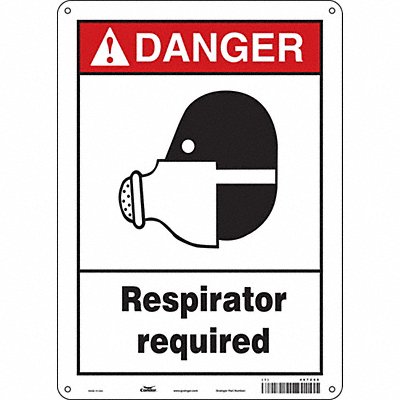 Safety Sign 14 in x 10 in Aluminum