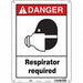 Safety Sign 14 in x 10 in Glow Vinyl