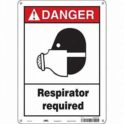 Safety Sign 14 in x 10 in Vinyl