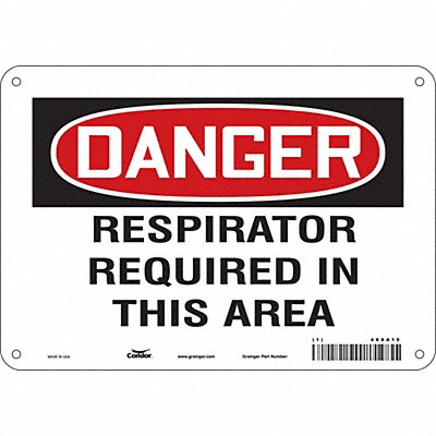 Safety Sign 7 in x 10 in Vinyl