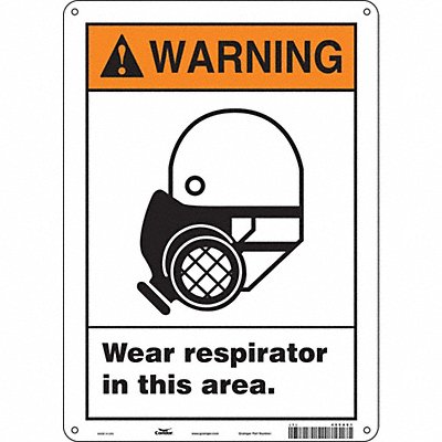 Safety Sign 14 in x 10 in Vinyl