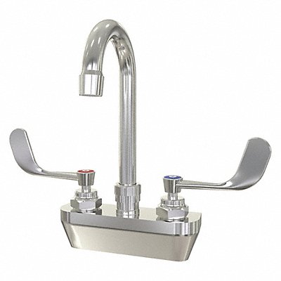 Gooseneck Chrome Sani-Lav Cast Brass