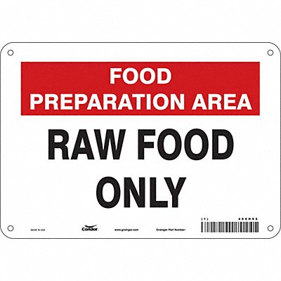 Safety Sign 7 in x 10 in Aluminum