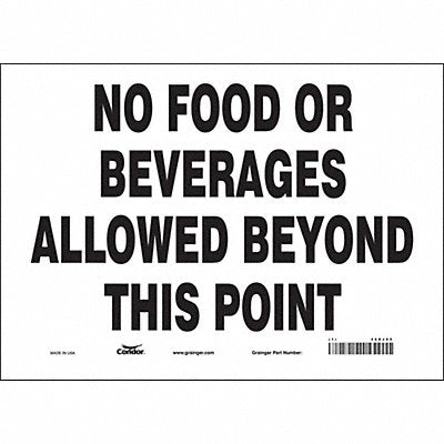 Safety Sign 10 in x 14 in Vinyl