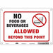 J9848 Safety Sign 7 in x 10 in Polyethylene