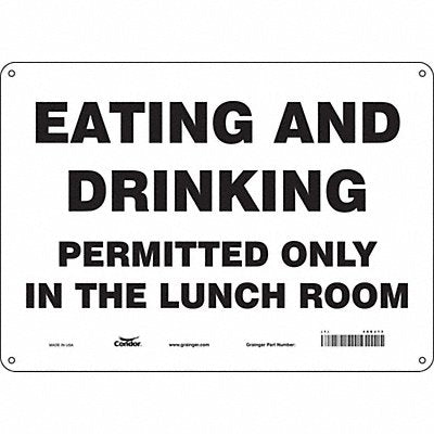 J9849 Safety Sign 10 in x 14 in Aluminum