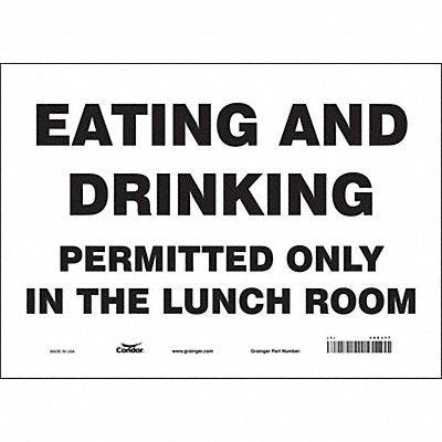 J9849 Safety Sign 10 in x 14 in Vinyl